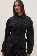 VIOLET DENIM JACKET