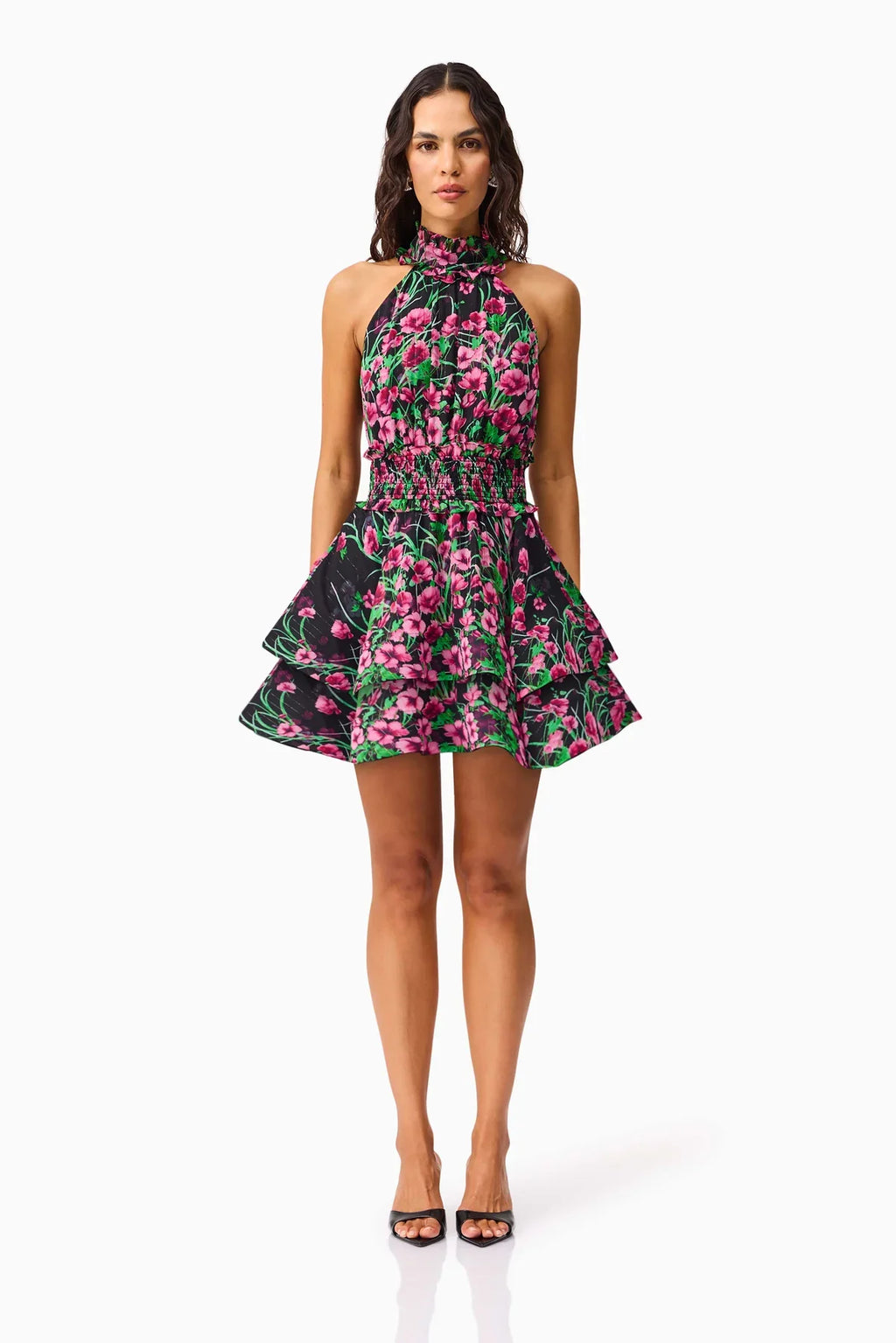 ESTELLE HALTER MINI DRESS