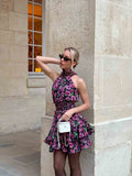ESTELLE HALTER MINI DRESS