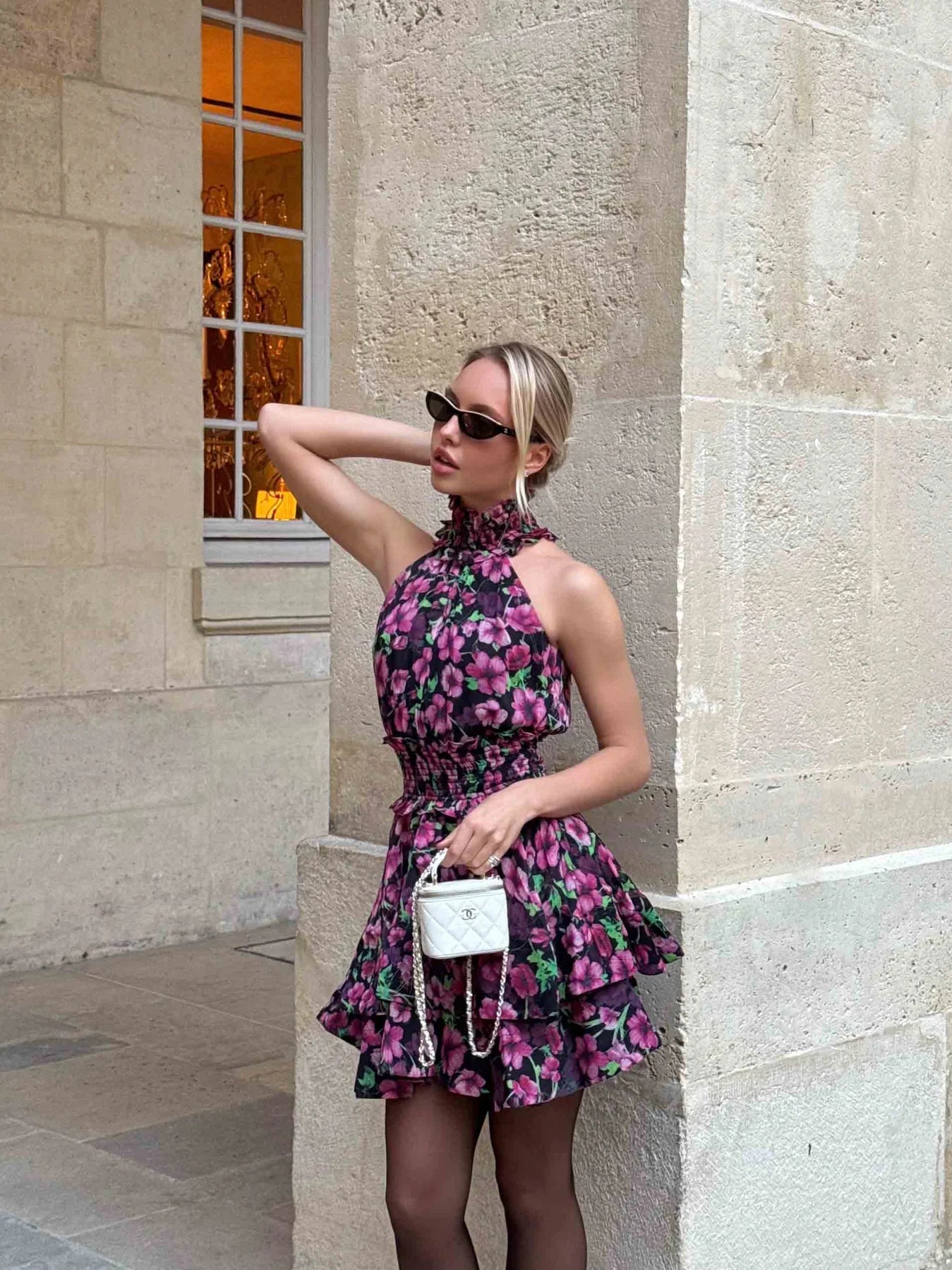 ESTELLE HALTER MINI DRESS