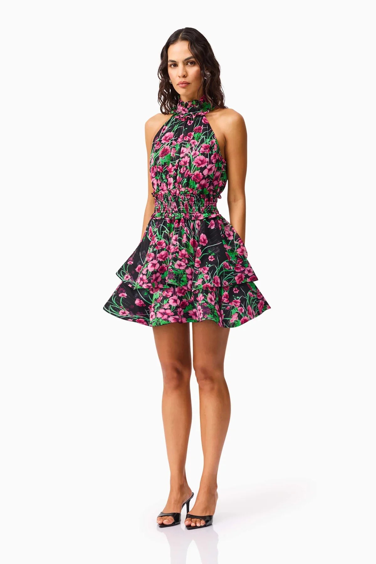 ESTELLE HALTER MINI DRESS
