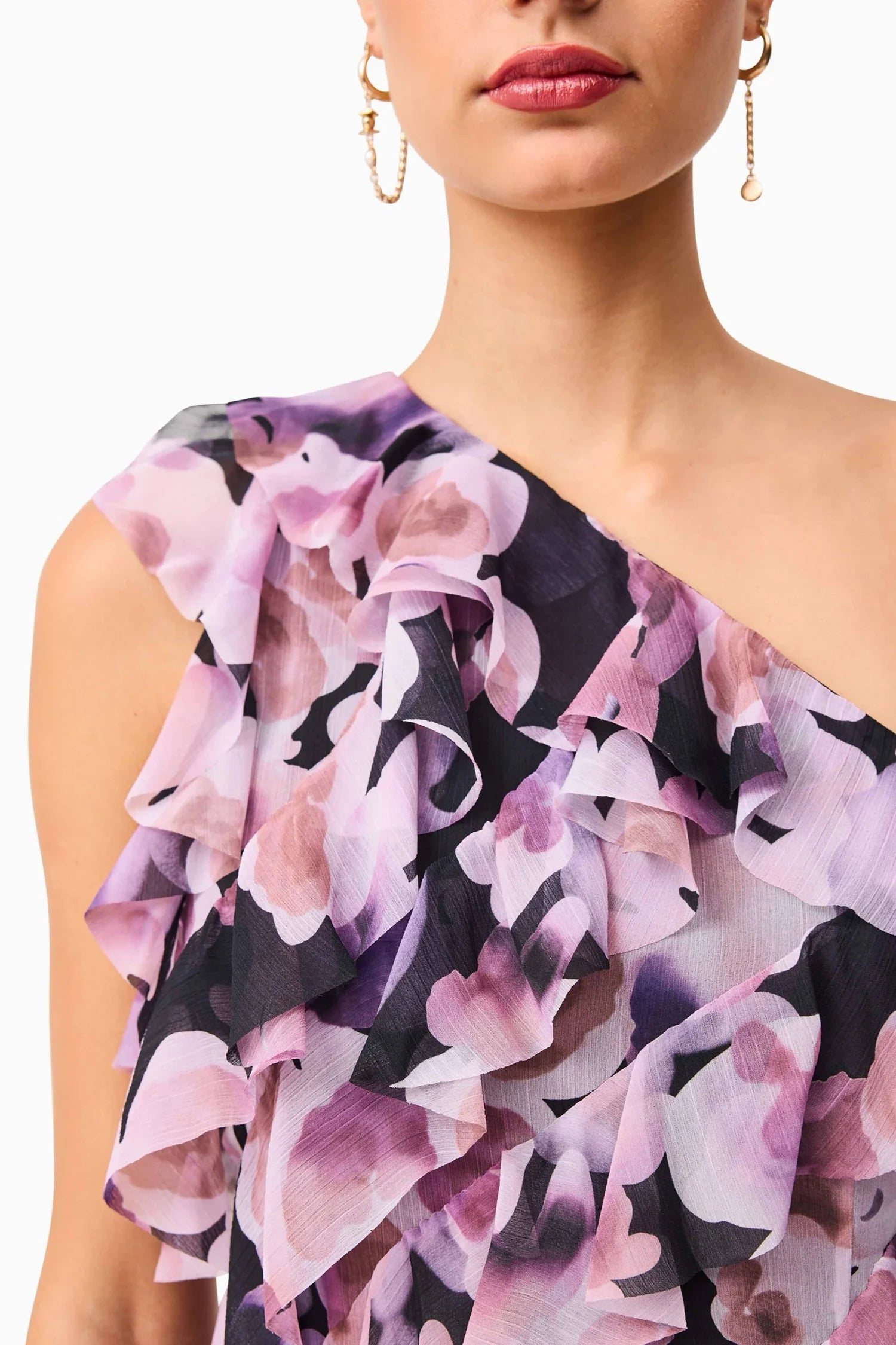 SOLENE ONE SHOULDER MINI DRESS