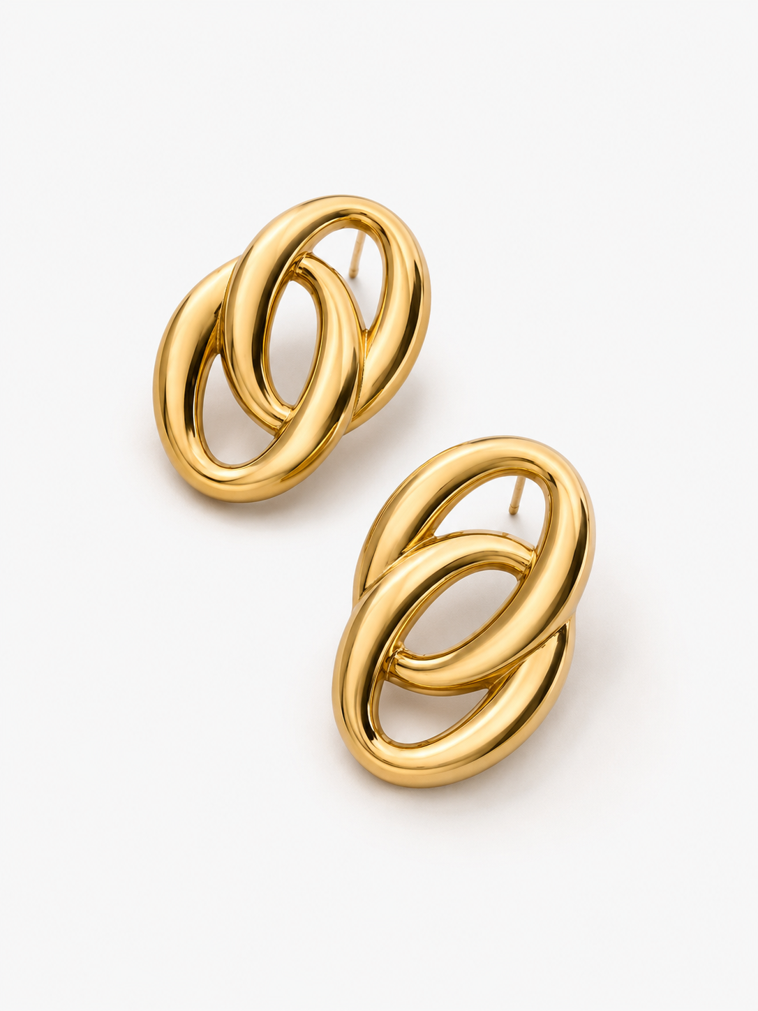 VITTA LINK EARRINGS - GOLD