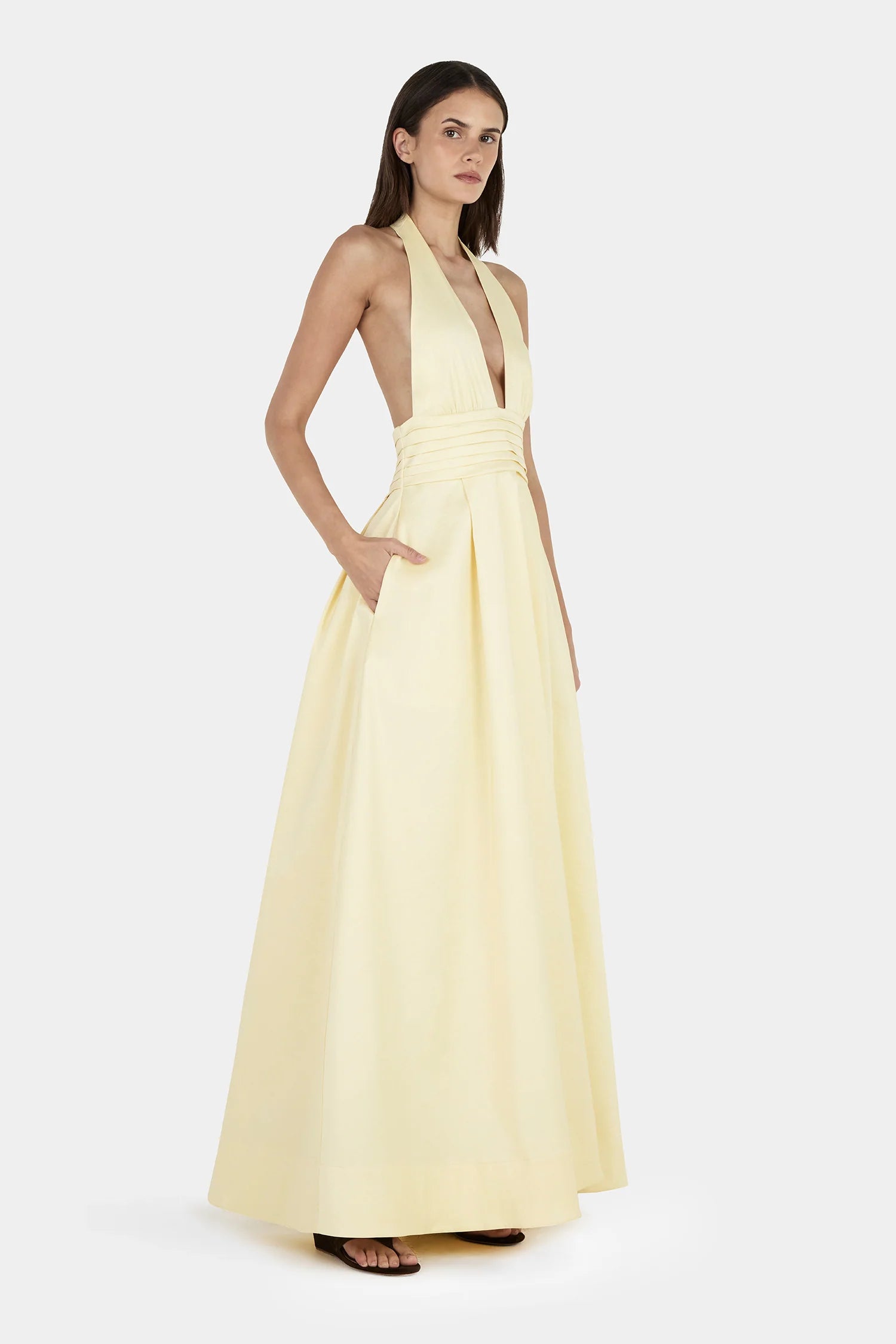 EVALINA TAFFETA GOWN