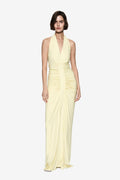 THE VENUS GATHERED CUPRO DRESS