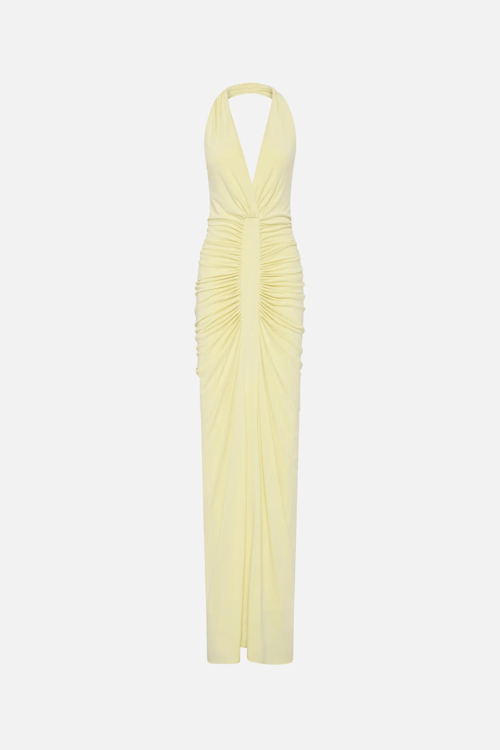 THE VENUS GATHERED CUPRO DRESS