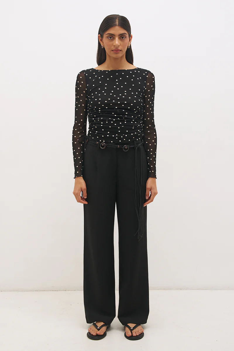 VESPER SPOT LONG SLEEVE TOP
