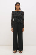VESPER SPOT LONG SLEEVE TOP
