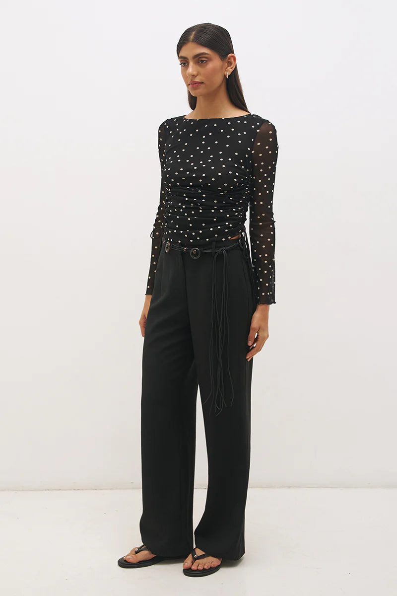 VESPER SPOT LONG SLEEVE TOP