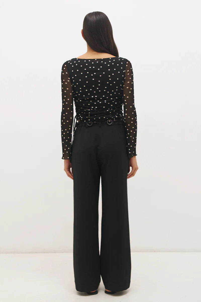 VESPER SPOT LONG SLEEVE TOP