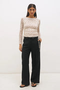 VESPER SPOT LONG SLEEVE TOP