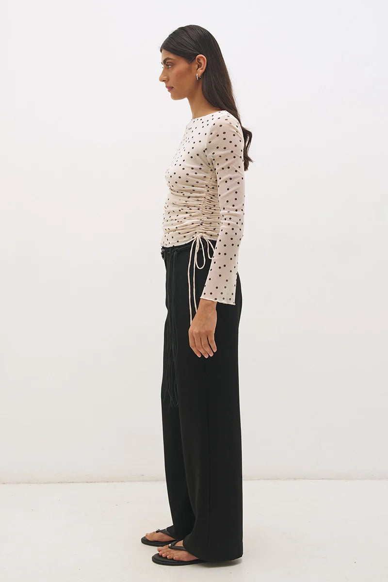 VESPER SPOT LONG SLEEVE TOP