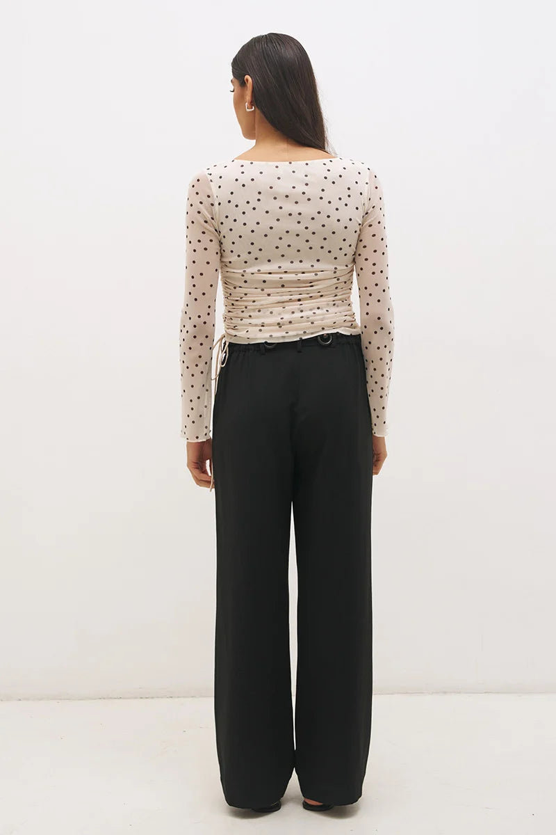 VESPER SPOT LONG SLEEVE TOP