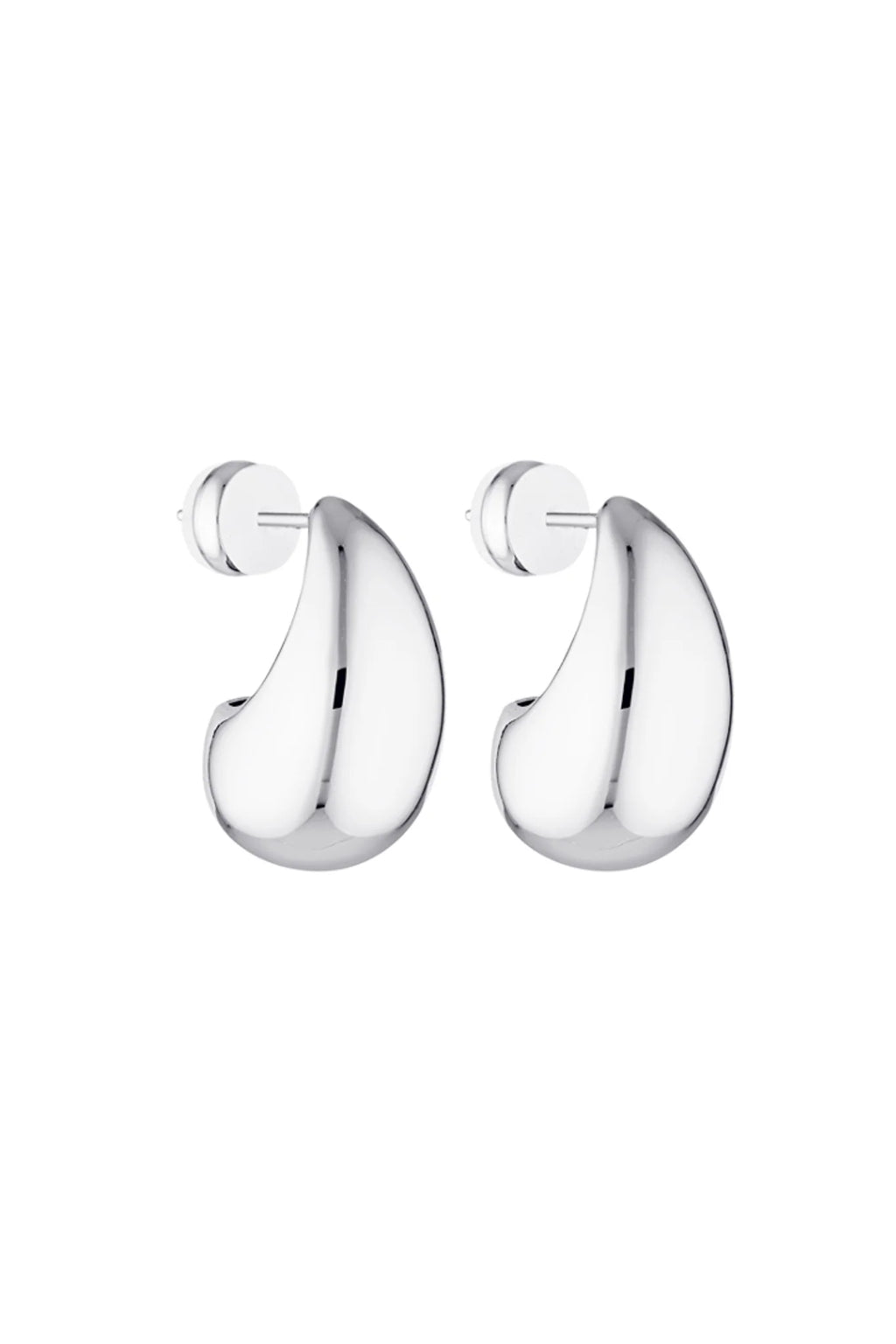 BABY BLOB EARRINGS - WHITE GOLD