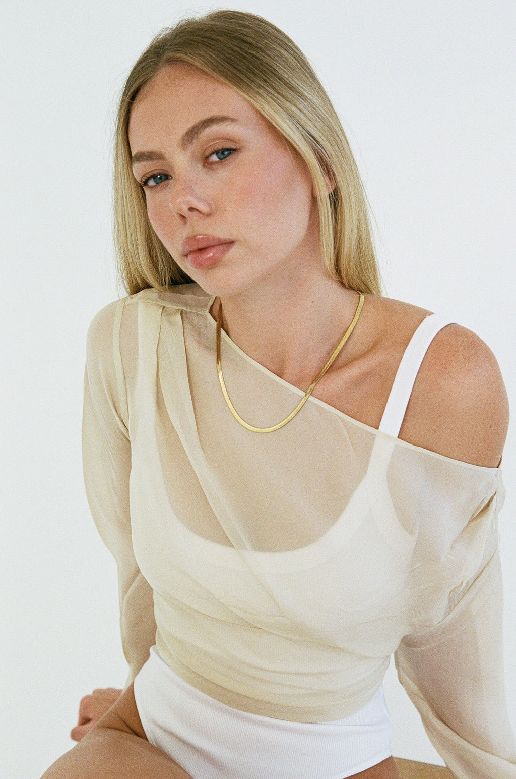 HAILEY SNAKE NECKLACE 45CM - GOLD
