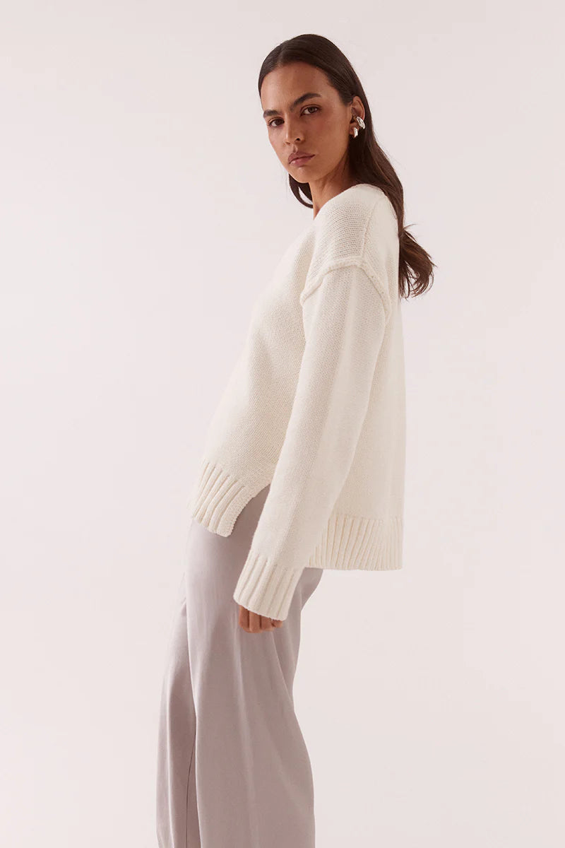 LANE PLUNGE SWEATER