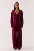 LANE PLUNGE SWEATER
