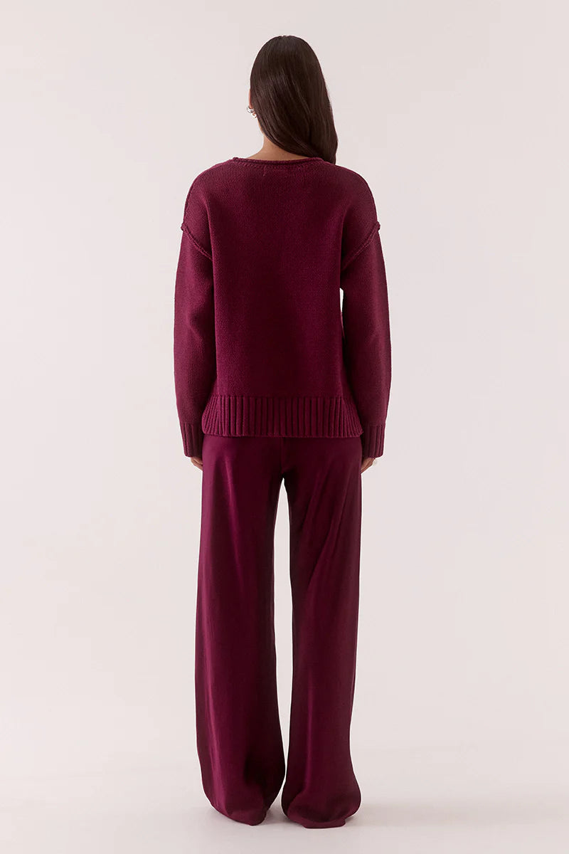 LANE PLUNGE SWEATER