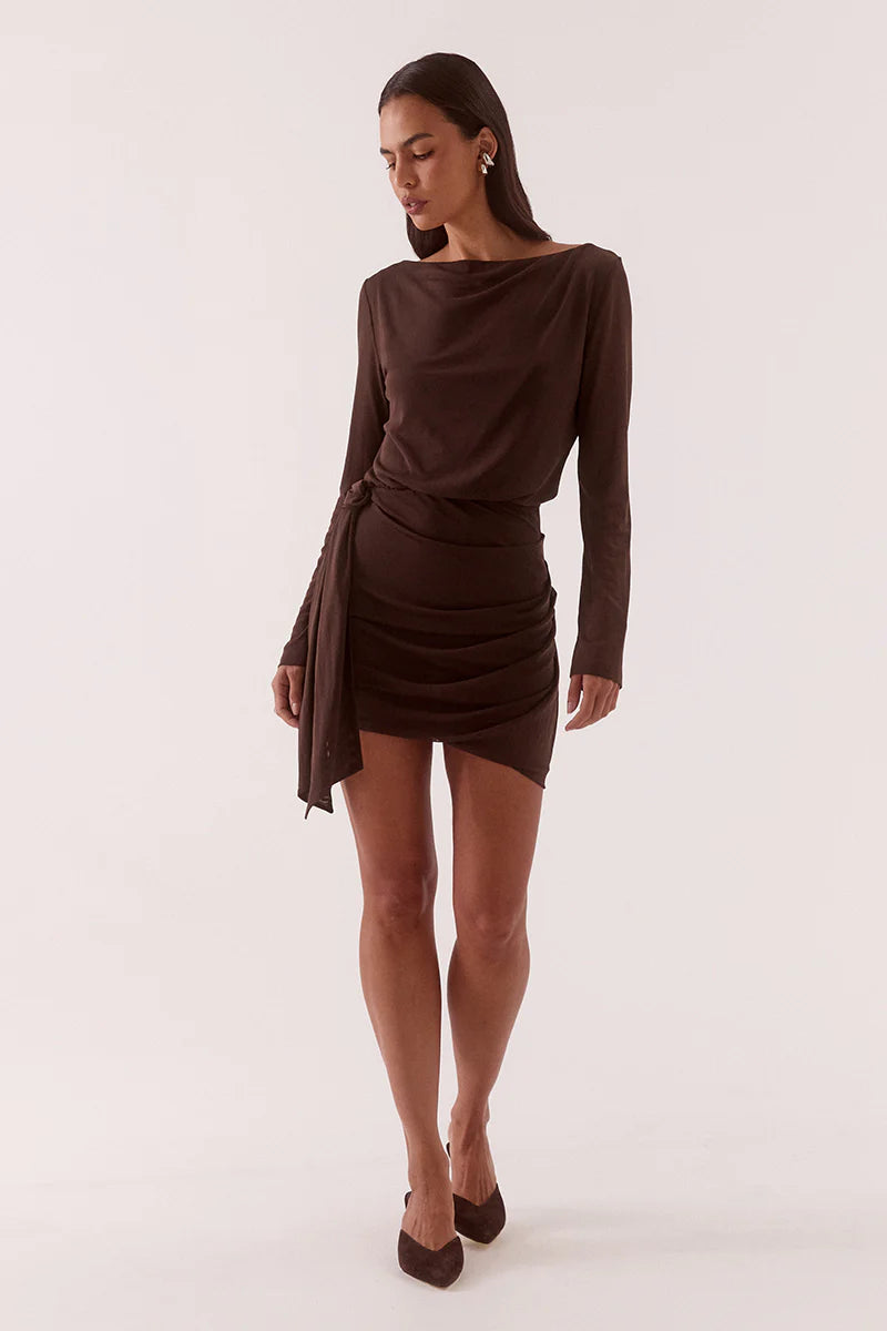 MYRIAD DRAPE MINI DRESS