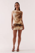 ODETTE DRAPE MINI DRESS