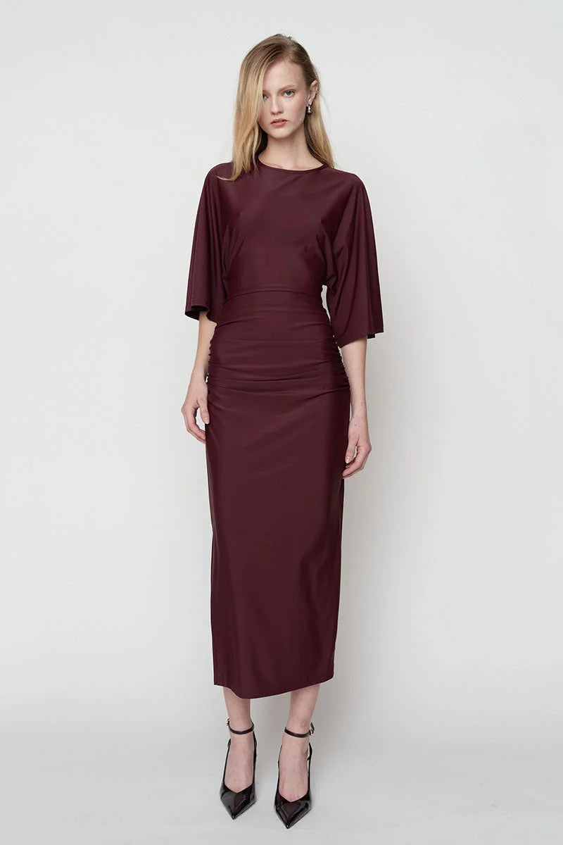IVY CAPE SLEEVE MAXI DRESS