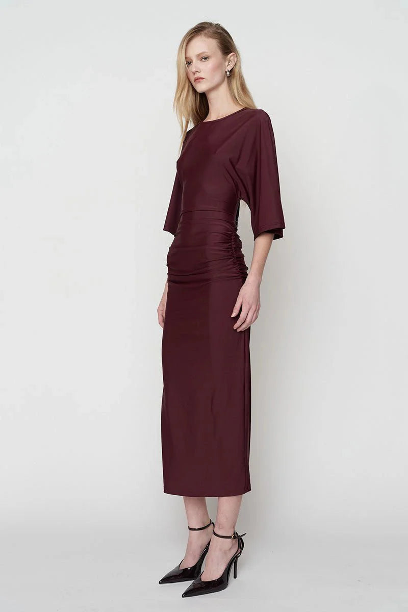 IVY CAPE SLEEVE MAXI DRESS