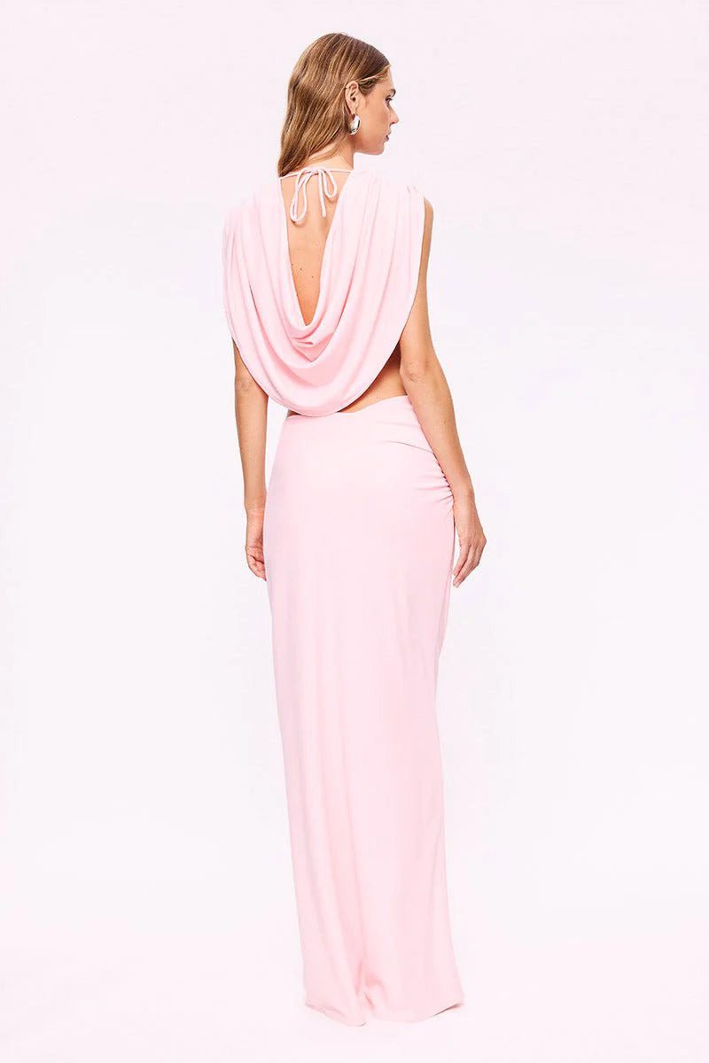 JASMINE CUTOUT DRAPED GOWN
