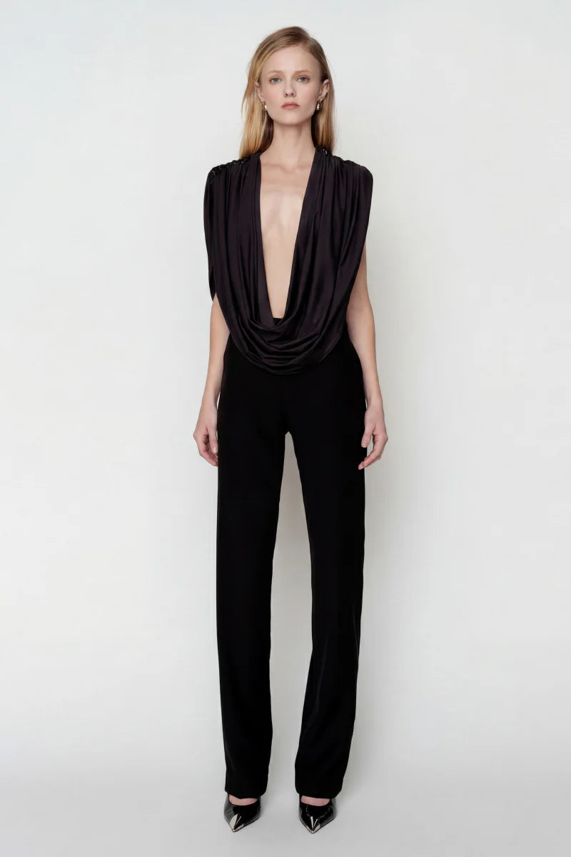 JASMINE SLINKY DRAPE TOP