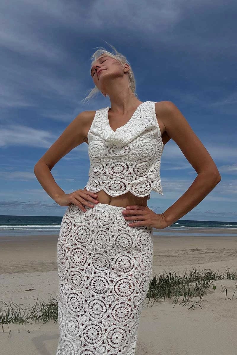 HEATHER CROCHET CROP TOP