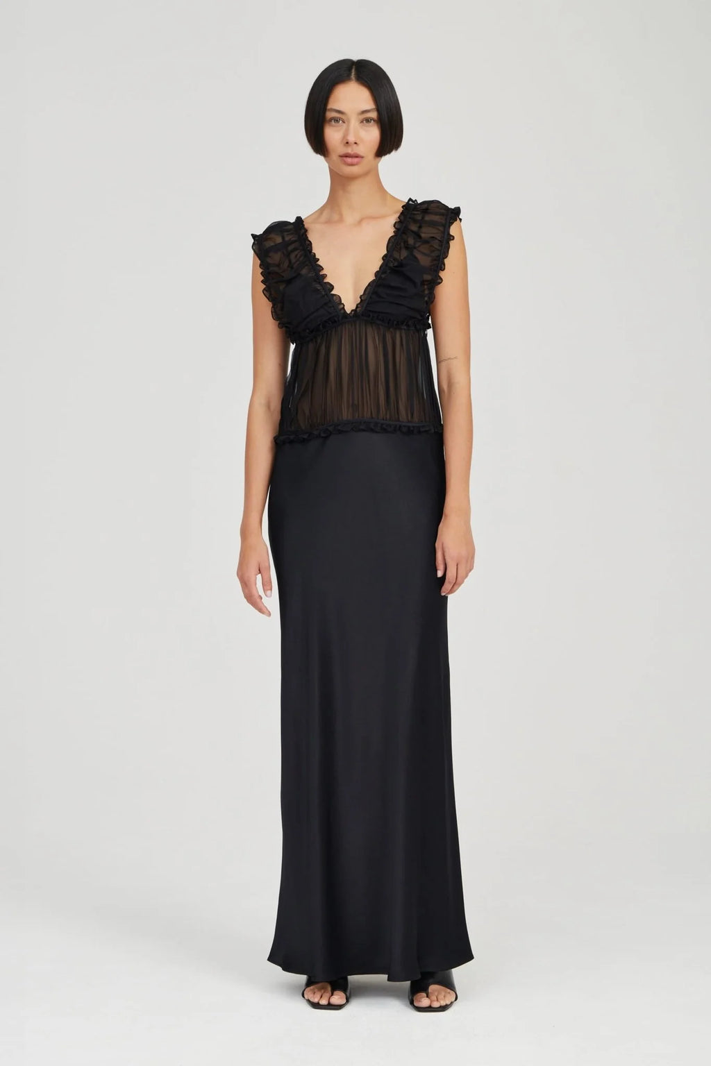 HELD FLOOR LENGTH DRESS