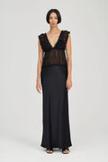 HELD FLOOR LENGTH DRESS