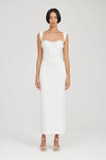 STILLNESS LACE EDGE MAXI DRESS
